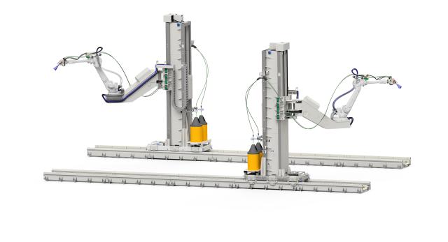 Engineer programming custom-made robotic solution